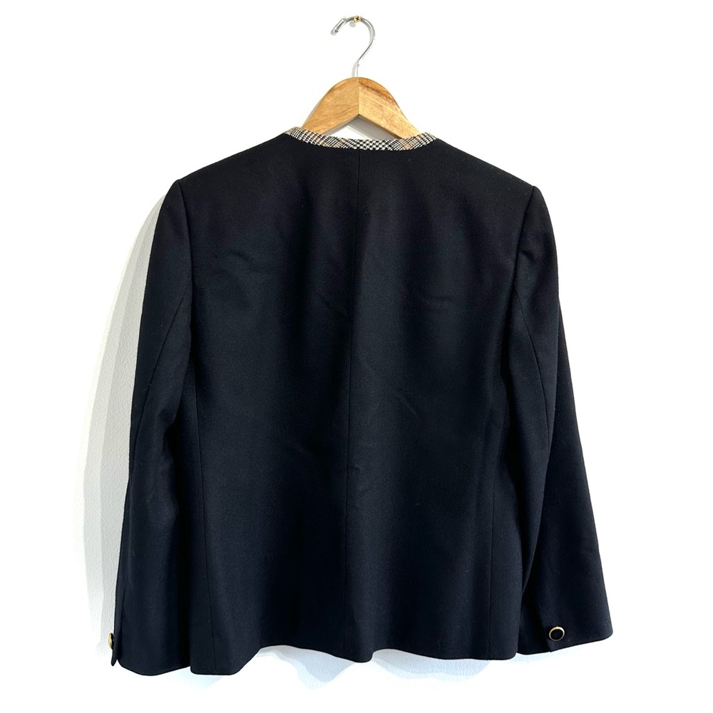 Vintage Pendleton Wool Jacket Collarless Blazer B… - image 2